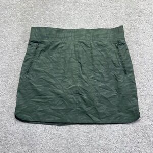Orvis Skort Womens Large Green Camo Snakeskin Print Active Zip Pockets Hikin